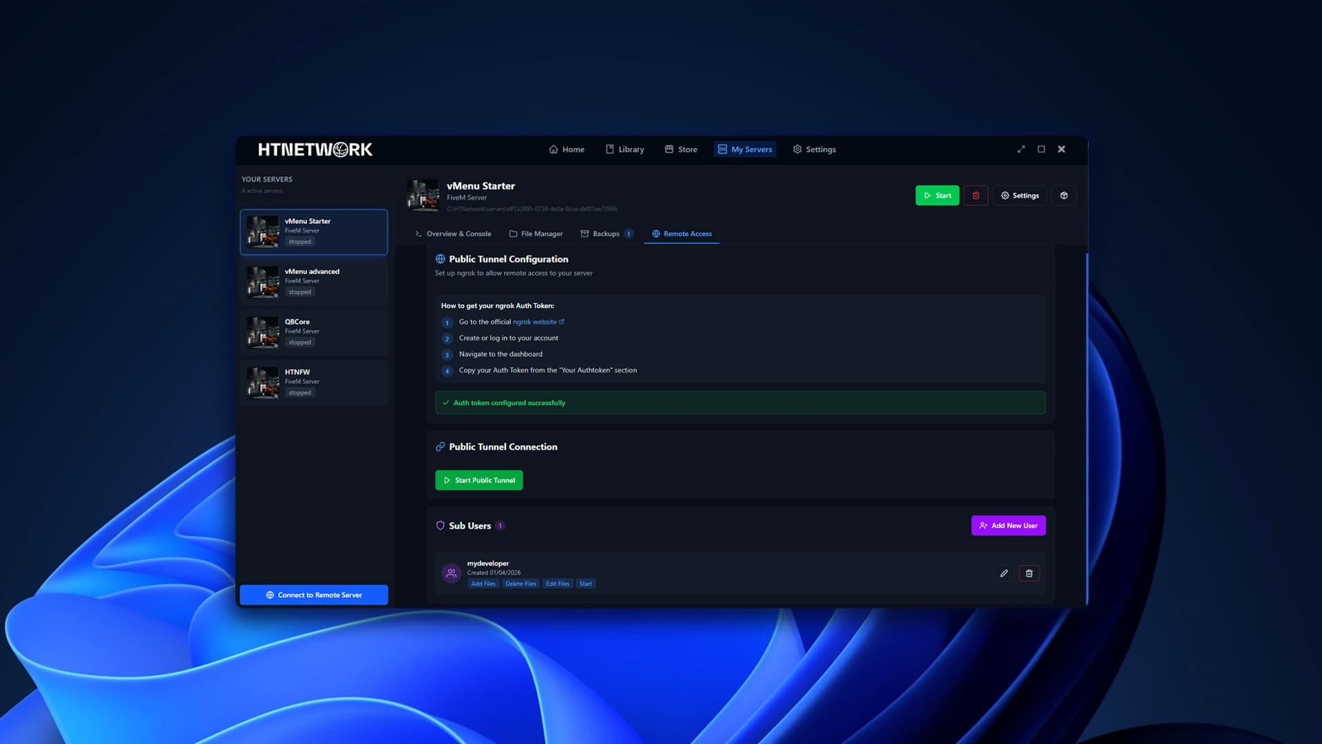 Built-In Remote Access preview
