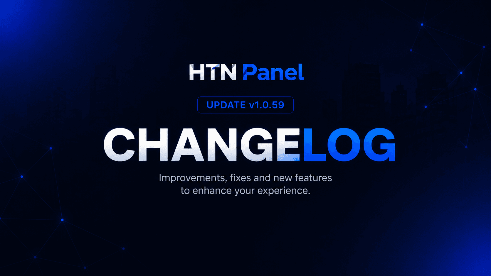 HTNPanel Update - V1.0.59